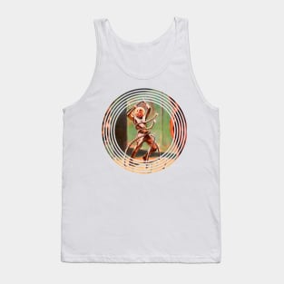 Tentacles Space Popart Fantasy Comic Old Vintage Scifi Funny Tank Top